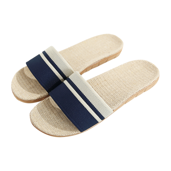 OKFAD Мужские льняные тапочки