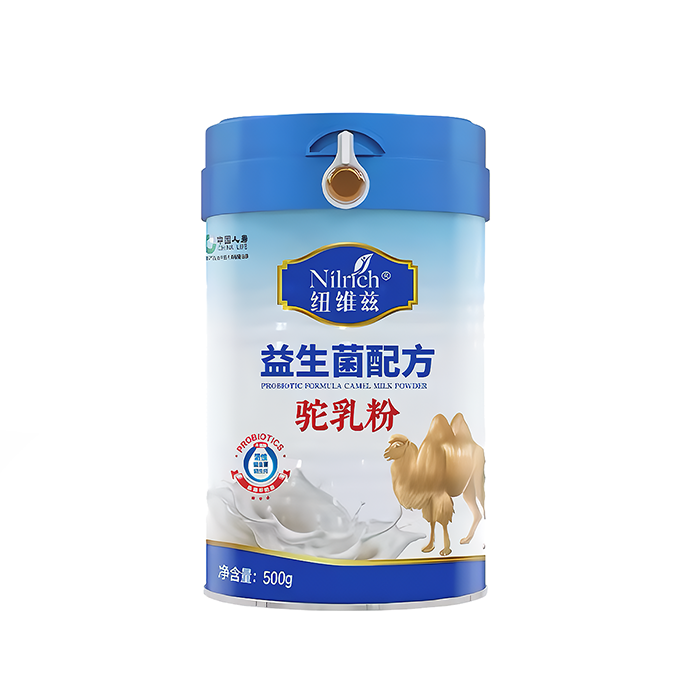 (Кол-во в коробке 12 шт) Nilrich Сухое верблюжье молоко с пробиотиками 500 г