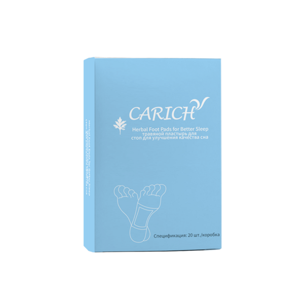 (Кол-во в коробке 40 шт ) CARICH Ночной пластырь для стоп с травами 20 шт.