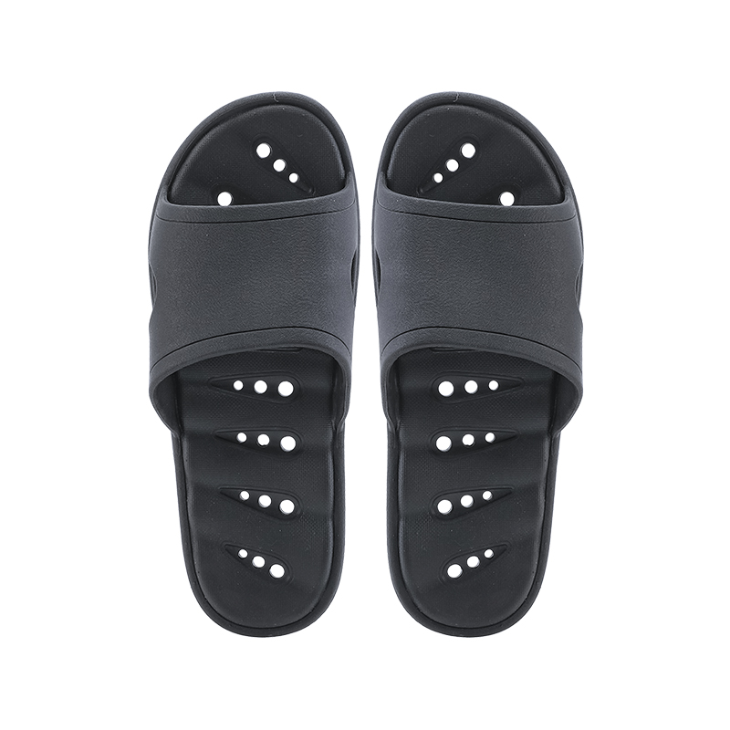 (Кол-во в коробке 32 шт) Мужские тапочки, цвет черный (размер 43-44)