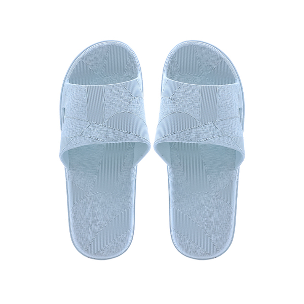 (Кол-во в коробке 32 шт) Сандалии женские KARDLI 459 с абстрактным геометрическим узором светло-голубого цвета (36-37)