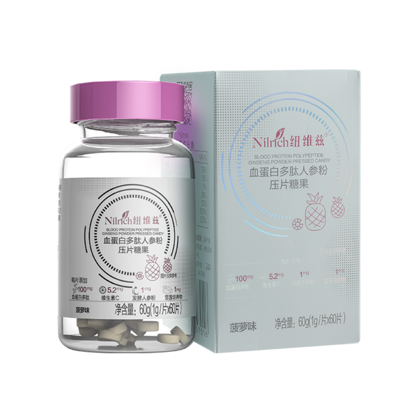 (Кол-во в коробке 35 шт) Nilrich Белок крови Полипептид с экстрактом женьшеня в форме таблеток